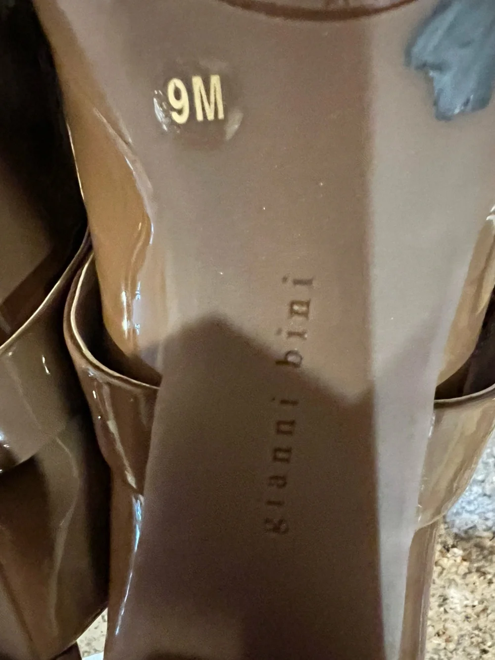 Gianni Bini Sonata Patent Mary Jane Platform Pumps Sweet Caramel Size 9M NWT